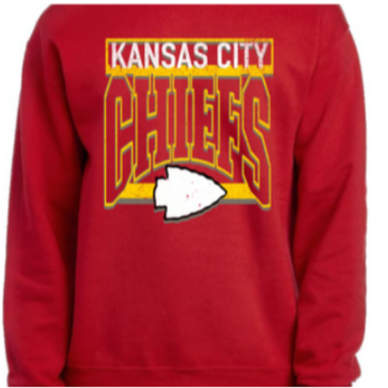 Kansas City Chiefs *Swift Inspired [Red Gildan Long-Sleeve Tee, Crewneck Sweatshirt, Hoodie or Gildan Softstyle Heather Red Tee]  Main Image